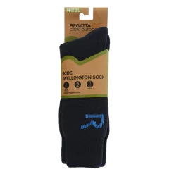 Kids Regatta Socks|Footwear<Kids 2 Pack Wellington Sock |