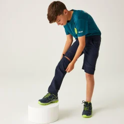 Kids/BOY Regatta Trousers & Shorts|Bottoms<Kids' Highton Stretch Zip Off Walking Trousers |