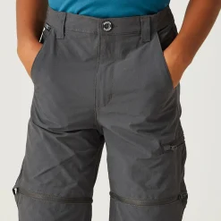 Kids/BOY Regatta Festival|Trousers & Shorts<Kids' Highton Stretch Zip Off Walking Trousers |