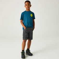 Kids/BOY Regatta Festival|Trousers & Shorts<Kids' Highton Stretch Zip Off Walking Trousers |