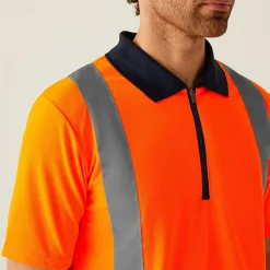 Regatta T-Shirts|Polo Shirts<Men's Hi Vis Pro Reflective Polo Work Shirt |