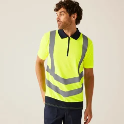 Regatta T-Shirts|Polo Shirts<Men's Hi Vis Pro Reflective Polo Work Shirt |