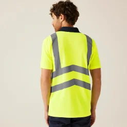 Regatta T-Shirts|Polo Shirts<Men's Hi Vis Pro Reflective Polo Work Shirt |