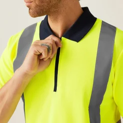 Regatta T-Shirts|Polo Shirts<Men's Hi Vis Pro Reflective Polo Work Shirt |