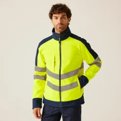 Regatta Jackets<Men's Hi-Vis 3 Layer Softshell Reflective Work Jacket |