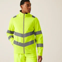 Regatta Jackets<Men's Hi-Vis Pro Contract Ablaze 2 Layer Softshell Jacket |