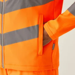 Regatta Jackets<Men's Hi-Vis Pro Contract Ablaze 2 Layer Softshell Jacket |