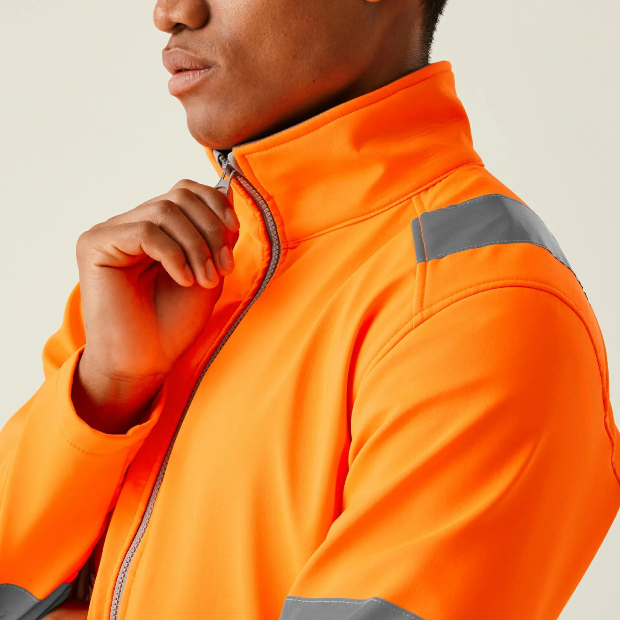 Regatta Jackets<Men's Hi-Vis Pro Contract Ablaze 2 Layer Softshell Jacket |