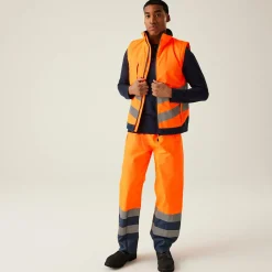 Regatta Jackets|Body Warmers<Men's Hi-Vis Pro Insulated Reflective Bodywarmer |