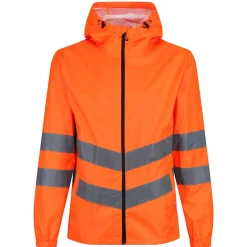 Regatta Jackets<Men's Hi-Vis Pro Waterproof Reflective Packaway Work Jacket |
