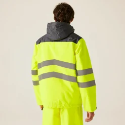 Regatta Jackets|Insulated Jackets<Men's Hi-Vis Waterproof Insulated Reflective Overhead Bomber Jacket |