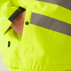 Regatta Jackets|Insulated Jackets<Men's Hi-Vis Waterproof Insulated Reflective Overhead Bomber Jacket |