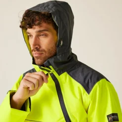 Regatta Jackets|Insulated Jackets<Men's Hi-Vis Waterproof Insulated Reflective Overhead Bomber Jacket |