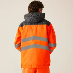 Regatta Jackets|Insulated Jackets<Men's Hi-Vis Waterproof Insulated Reflective Overhead Bomber Jacket |