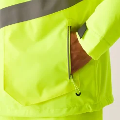 Regatta Jackets|Waterproof Jackets<Men's Hi-Vis Waterproof Reflective Hooded Jacket |
