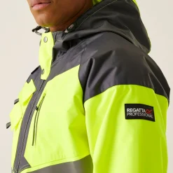 Regatta Jackets|Waterproof Jackets<Men's Hi-Vis Waterproof Reflective Hooded Jacket |