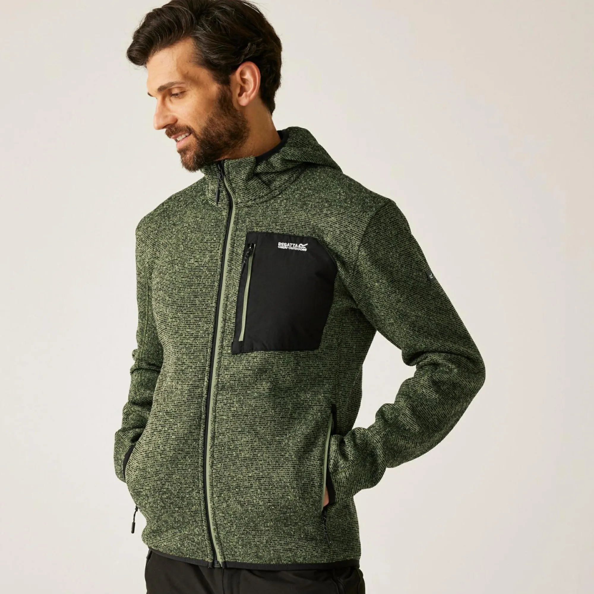 Regatta Full Zip Fleece<Men's Hooded Newhill Full Zip Fleece |