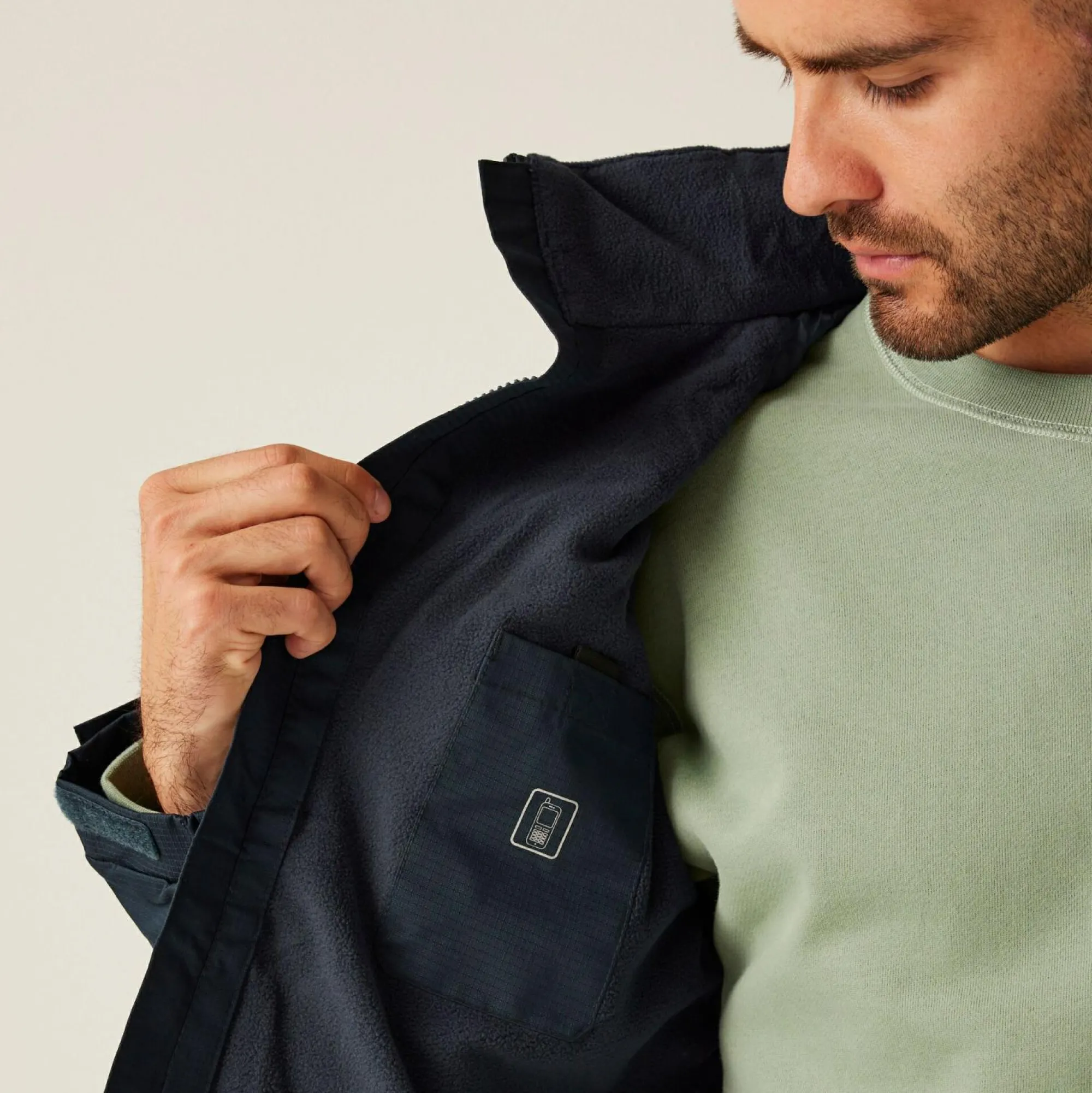 Regatta Waterproof Jackets<Men's Hudson Fleece Lined Waterproof Insulated Jacket |