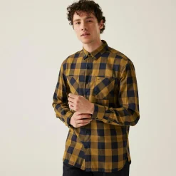 Regatta Shirts<Men's Lance Long Sleeved Checked Shirt |
