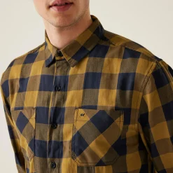 Regatta Shirts<Men's Lance Long Sleeved Checked Shirt |