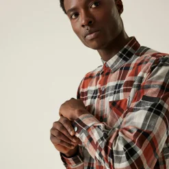 Regatta Shirts<Men's Thamos Long Sleeved Checked Shirt |