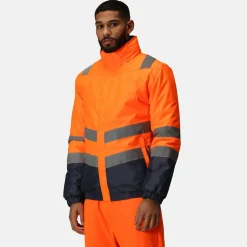 Regatta Jackets<Men's Waterproof Hi-Vis Bomber Jacket |