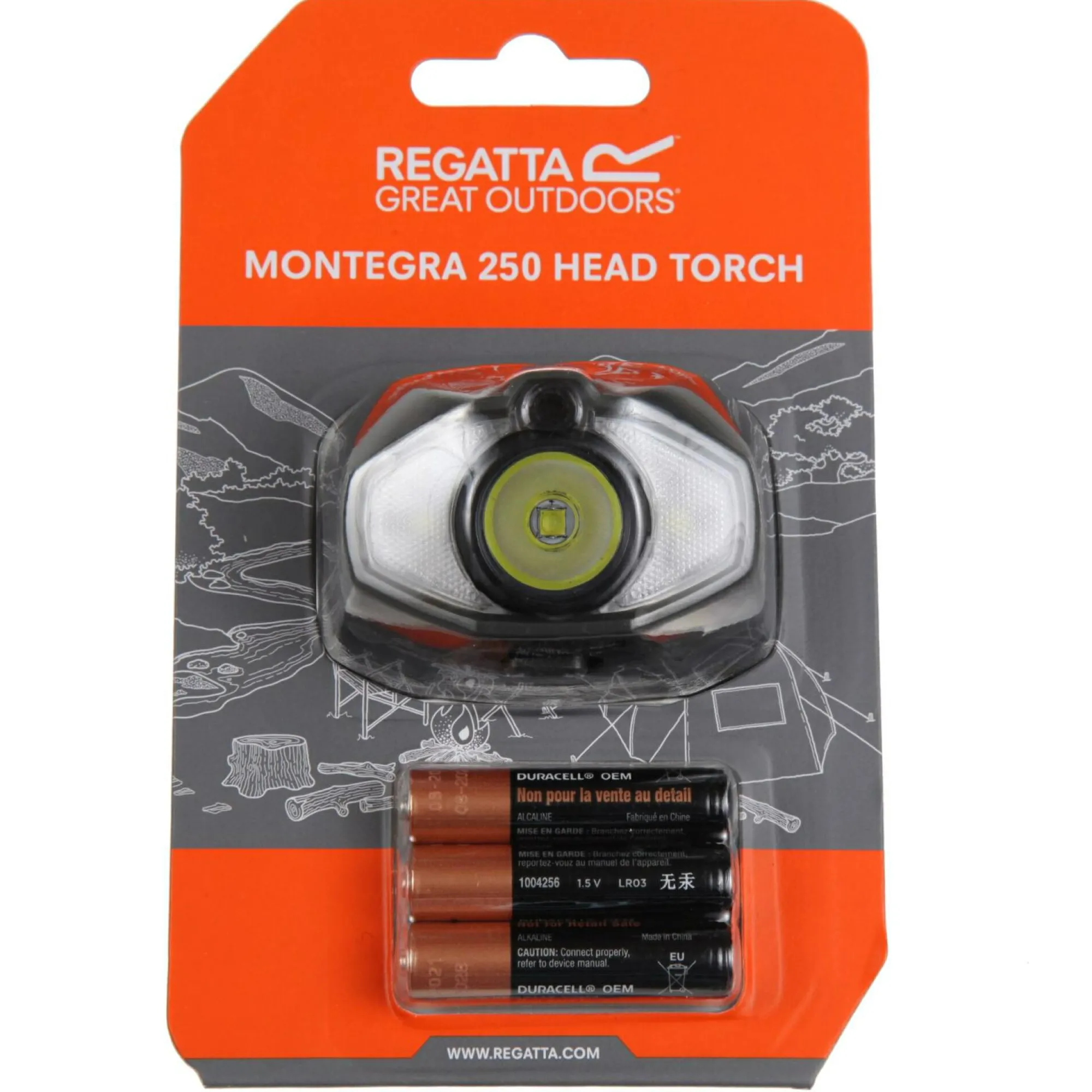 Regatta Camping Lighting & Torches|Camping<Montegra 250 Head Torch |