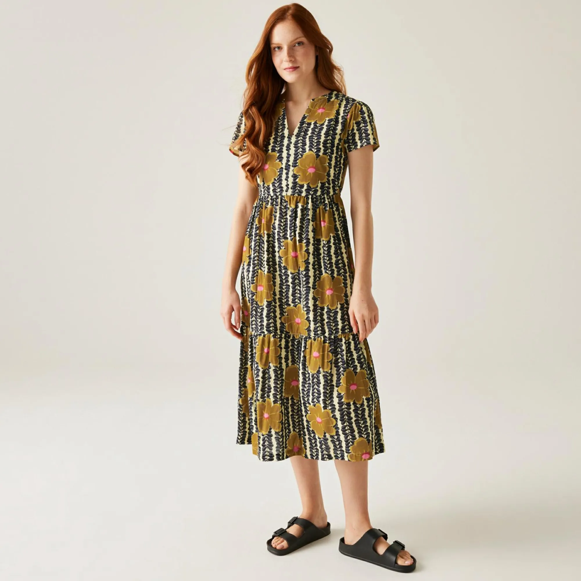 Women Regatta Dresses|Dresses<Orla Kiely Tiered Midi Dress |