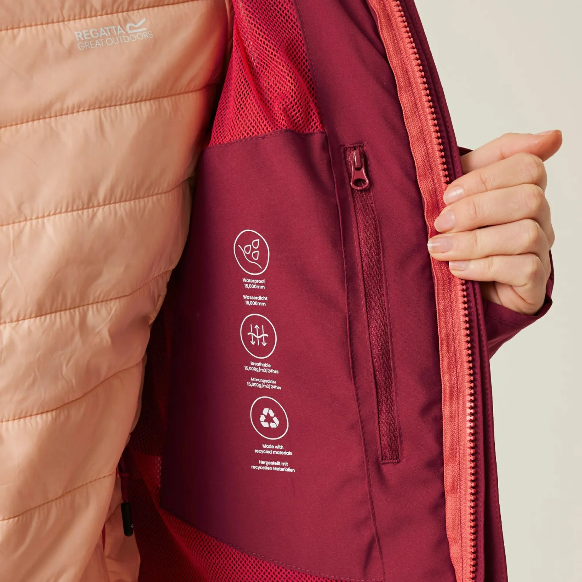 Women Regatta Waterproof Jackets<Women's Wentwood IX 3-in-1 Jacket |